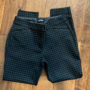 Liverpool Skinny Ponte Knit Plaid Skinny Pants 4S EUC